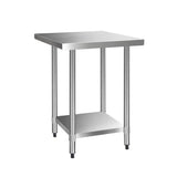 762x762mm Commercial Stainless Steel Kitchen Bench