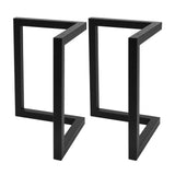 Set of 2 Coffee Dining Table Legs Steel Industrial Vintage Bench Metal 71CM