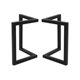 Set of 2 Coffee Dining Table Legs Steel Industrial Vintage Bench Metal 71CM