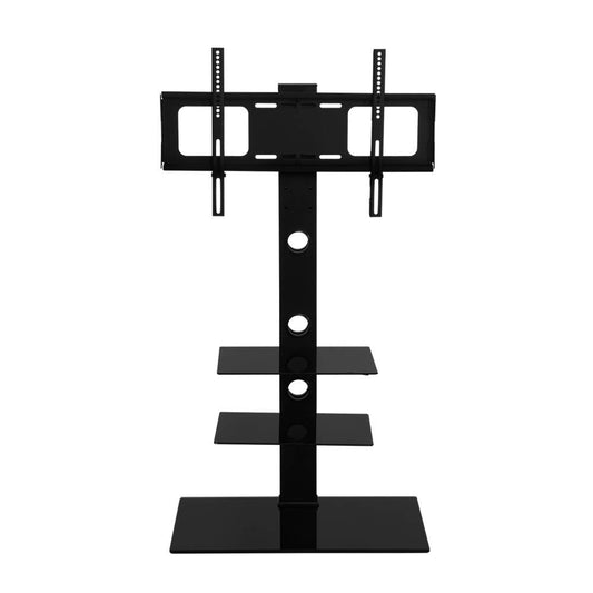 Floor TV Stand Bracket Mount Swivel Height Adjustable 32 to 70 Inch Black