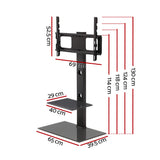 Floor TV Stand with Bracket Shelf Mount