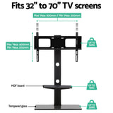Floor TV Stand with Bracket Shelf Mount