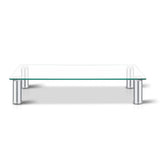 Artiss Monitor Stand Riser with Height Adjustable Computer Laptop Printer Screen Glass Display Shelf