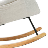 Martina Rocking Chair Armchair Pillow Bouclé - White
