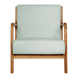 Myla Accent Lounge Bedroom Armchair - Beige & Wood