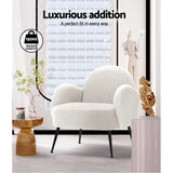 Mariana Bouclé Armchair - White
