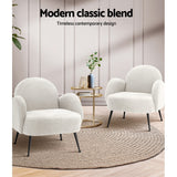 Mariana Bouclé Armchair - White