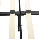 Maya Bedframe with Wooden Slats - Light Grey Queen