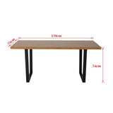 Clay Rectangular Dining Table 170cm - Natural