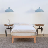 Lorelei Warm Wooden Natural Bed Base Frame - Wood King Single