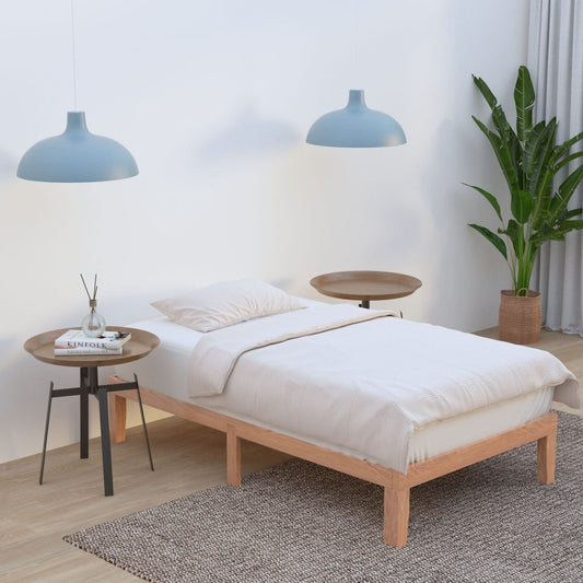 Lorelei Warm Wooden Natural Bed Base - Natural Single