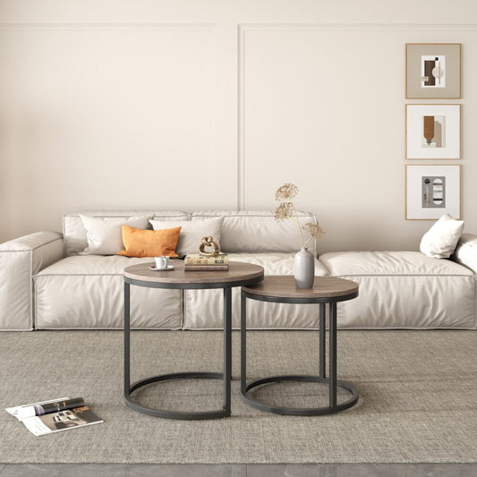 Iram Coffee Table Stack-Style Nesting - Wood