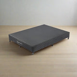 Tricia Ensemble Bed Base Solid Wooden Slat with Removable Cover - Black King