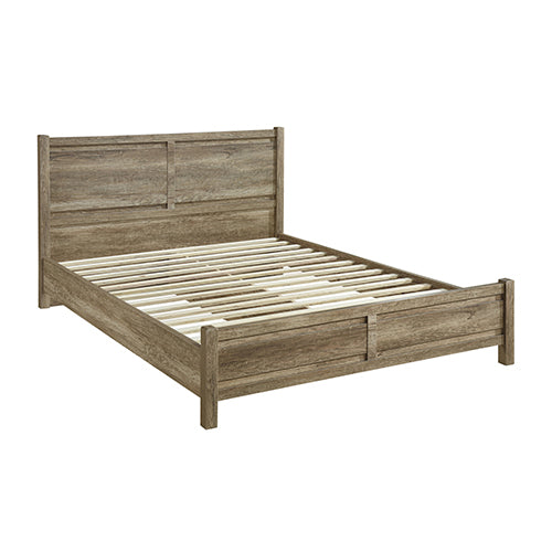 Evelyn Natural Wood MDF Bed Frame - Oak Queen