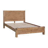 Allison Solid Wood Veneered Acacia Timber Slat Bed Frame - Oak King