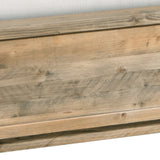 Nalini Wooden Bed Frame in Solid Wood Antique Design - Light Brown Queen