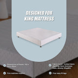 Andrea Ensemble Bed Base - White King