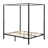 Lilian Four Poster Bed Frame - Black Double