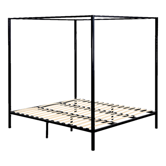 Lilian Four Poster Bed Frame - Black King