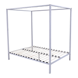 Lilian Four Poster Bed Frame - White Queen