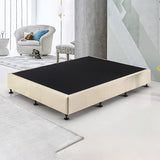 Aisha Ensemble Bed Base Linen Fabric - Natural Sand Queen