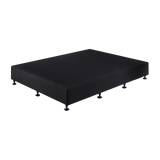Aisha Ensemble Bed Base Linen Fabric - Midnight Black Queen