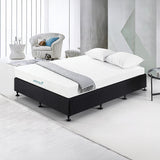 Aisha Ensemble Bed Base Linen Fabric - Midnight Black Queen