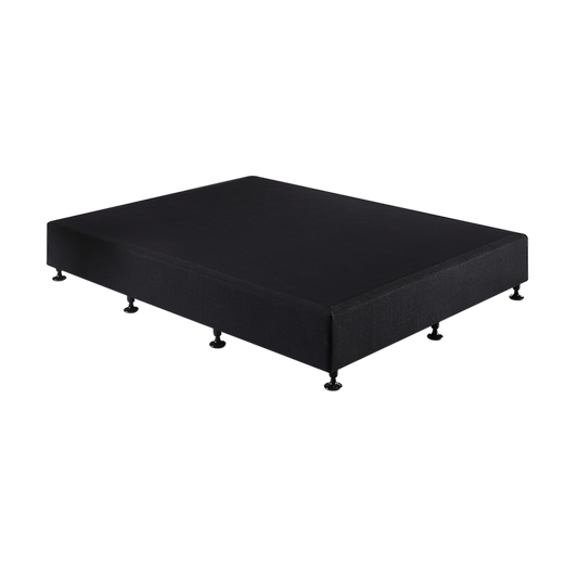 Aisha Ensemble Bed Base Linen Fabric - Midnight Black King Single