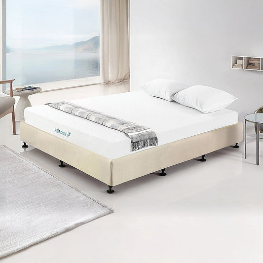 Aisha Ensemble Bed Base Linen Fabric - Natural Sand King