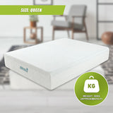 Kairos 30cm Green Tea Memory Foam Mattress Cooling Comfort - Queen