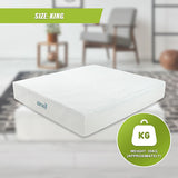 Kairos 30cm Green Tea Memory Foam Mattress Cooling Comfort - King