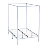 Lilian Four Poster Bed Frame - Cream Double