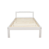 Gilly Wooden Bed Frame - White Single