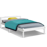 Sapphire Bed & Mattress Package no Drawers - White Single