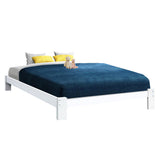 Sapphire Bed & Mattress Package with 34cm Black Mattress - White Queen