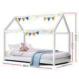 Sapphire Bed & Mattress Package House Shape - White Single