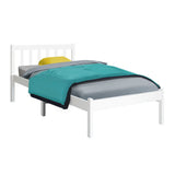Jade Bed & Mattress Package with 31cm Mattress no Drawers - White Single