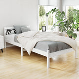Jade Bed & Mattress Package with 31cm Mattress no Drawers - White Single