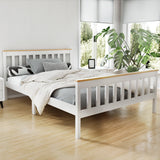Pearl Bed & Mattress Package with 34cm Black Mattress - White Double