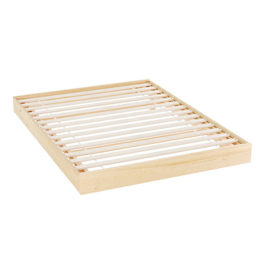 Lily Bed Frame Floating Wooden Base Platform - Timber Double