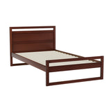Datolite Bed & Mattress Package with 32cm Mattress - Walnut King Single