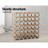 42 Bottle Timber Wine Rack