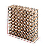 72 Bottle Timber Wine Rack