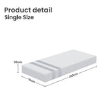 Amaris 20cm Memory Foam Mattress Cooling Gel - Single