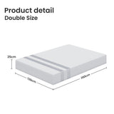Renley 25cm Memory Foam Mattress Cooling Gel - Double