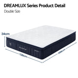 Hazel 34cm Thick Medium Firm Hybrid Mattress with Tencel Cooling Pocket Spring - Double
