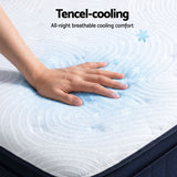 Hazel 34cm Thick Medium Firm Hybrid Mattress with Tencel Cooling Pocket Spring - Single