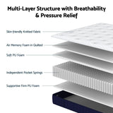 Corinne 26cm Orthopedic Firm Mattress for Back Pain Relief - King Single