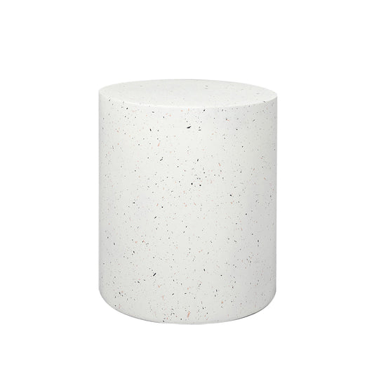 Ilithyia Side Table Terrazzo Round End - White