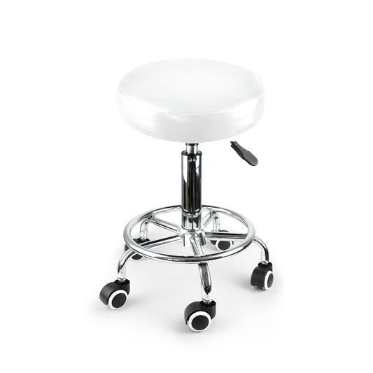 Bar Stools Swivel Salon Hairdressing Stool Barber Chairs Equipment Beauty White